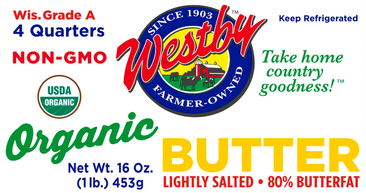 Westby Organic Lightly Salted Butter